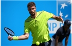 LONDON, ENGLAND - JUNE 08:  Daniel Brands of Germany during a qualifying match ahead of the AEGON Championships at Queens Club on June 8, 2014 in London, England.  (Photo by Jan Kruger/Getty Images)